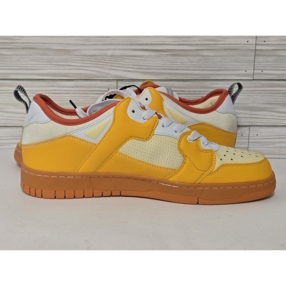 Brand X Bones Shoes Mens Sz 10.5 Yellow / White‎ main image 5